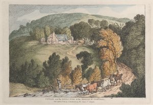 康沃尔郡荷兰人的魔鬼跳附近的小屋，来自康沃尔郡的观点，1812年4月12日。 作者 托马斯·罗兰森