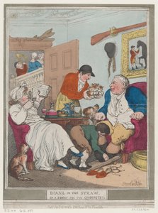 Diana in the Straw, or A Treat for Quornites, January 1, 1804., January 1, 1804. 作者 托马斯·罗兰森