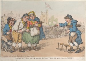 Doncaster Fair or the Industrious Yorkshirebites, 1808-18., 1808-18. 作者 托马斯·罗兰森