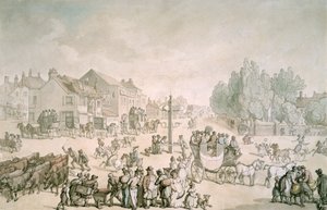大象和城堡，南华克，伦敦，约1805-1820年 作者 托马斯·罗兰森