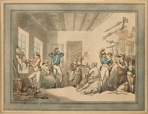 英国兵营，1788年 作者 托马斯·罗兰森