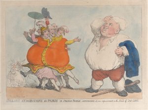 英国在巴黎的展览或法国人对我们在品种上的改进感到惊讶......，1812。 作者 托马斯·罗兰森