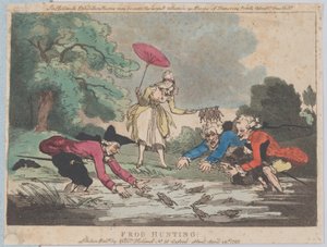 狩猎青蛙，1790年4月20日，1790年4月20日。 作者 托马斯·罗兰森
