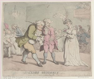 哈克尼议会，1802年，1802年。 作者 托马斯·罗兰森