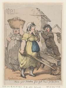 这是你的土豆，两便士四整磅，1811., 1811. 作者 托马斯·罗兰森