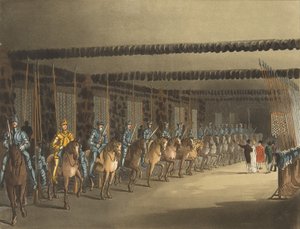 马军械库，伦敦塔，1809年11月1日，1809年11月1日。 作者 托马斯·罗兰森