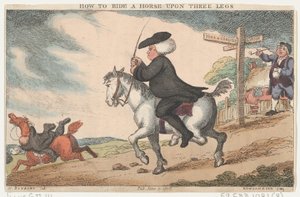 如何用三条腿骑马，1808年6月11日，1808年6月11日。 作者 托马斯·罗兰森