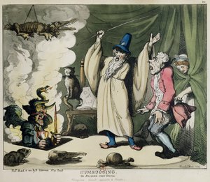 Humbugging或Raising the Devil，1800（彩色光刻） 作者 Thomas Rowlandson