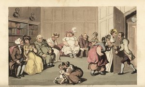 Johnny with other patients in quack doctor Anodyne
