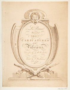 Le Brun Travested, or Caricatures of the Passions, January-February 1800. 作者 托马斯·罗兰森
