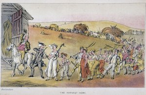 收获节上与农民在一起的医生——在“句法博士的三趟旅程：寻找风景如画的安慰和妻子”中，威廉·康姆，生病了。 罗兰森 作者 托马斯·罗兰森