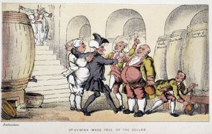 Le docteur dans un cellar ou un Cave - 在““句法博士的三趟旅程：寻找风景如画的安慰和妻子”中，威廉康姆，生病了。 罗兰森 作者 托马斯·罗兰森