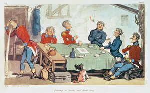 学习吸烟和饮用烈性酒。1815 作者 托马斯·罗兰森