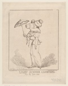 Light Summer Cloathing [sic], September 10, 1801. ，1801年9月10日。 作者 托马斯·罗兰森