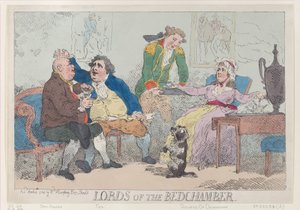 Lords of the Bedchamber, April 14, 1784., 1784年4月14日。 作者 托马斯·罗兰森