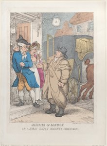 Miseries of London, or a Surly Saucy Hackney Coachman, June 4, 1814., June 4, 1814. 作者 托马斯·罗兰森