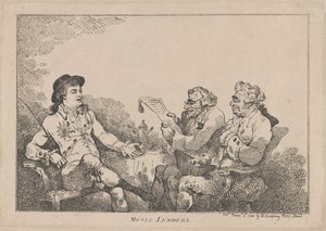 放债人，1784年11月8日。，1784年11月8日。 作者 托马斯·罗兰森