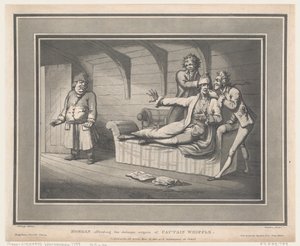 Morgan Offending The Delicate Organs of Captain Whiffle, May 12, 1800., May 12, 1800. 作者 托马斯·罗兰森
