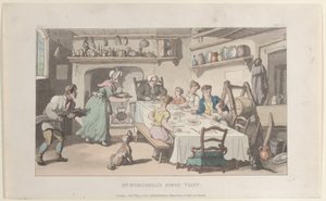 Burchell先生的第一次访问，来自Wakefield的牧师，1817年5月1日。 作者 托马斯·罗兰森