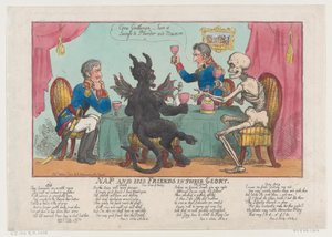Nap and His Friends in their Glory, October 1, 1808., October 1, 1808. 作者 托马斯·罗兰森