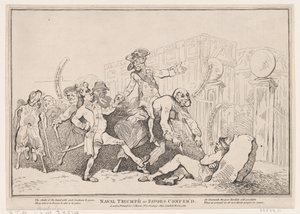 Naval Triumph, or Favors Conferred, November 13, 1780., November 13, 1780. 作者 托马斯·罗兰森