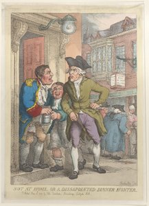 Not at home, or a Disappointed Dinner Hunter, June 13, 1823., June 13, 1823. 作者 托马斯·罗兰森
