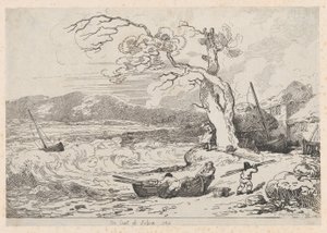 在苏塞克斯海岸，1784-85年，1784-85年。 作者 托马斯·罗兰森