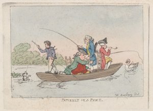 Patience in a Punt, ca. 1803., ca. 1803. 作者 托马斯·罗兰森