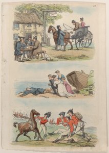 图版12，来自《微型世界》，1816年，1816年。 作者 托马斯·罗兰森