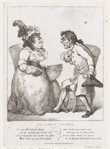 柏拉图式的情人，1797年8月1日。，1797年8月1日。 作者 托马斯·罗兰森