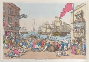 朴茨茅斯点，1814.，1814。 作者 托马斯·罗兰森