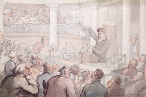 F-阿库姆教授在伦敦萨里学院讲课，1809年 作者 托马斯·罗兰森