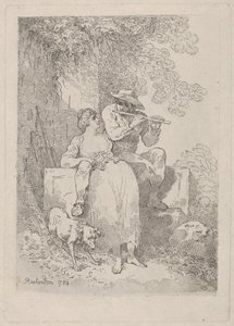 晴天休息劳动，1784-87., 1784-87. 作者 托马斯·罗兰森