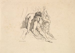 带孩子的河神，1784-88年。 作者 托马斯·罗兰森