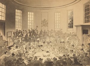 皇家公鸡坑，1808年出版。 作者 托马斯·罗兰森