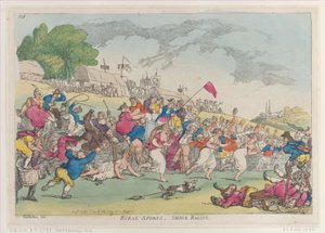 农村体育，斯莫克赛马，[1811年10月1日]，重印。 作者 托马斯·罗兰森