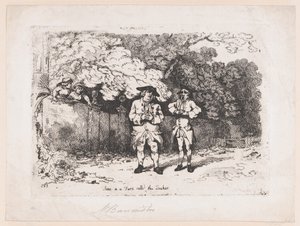1783年12月22日，名为《贵格会》的闹剧中的场景。 作者 托马斯·罗兰森