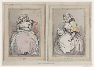 Single and Married, December 1, 1791., 1791年12月1日。 作者 托马斯·罗兰森