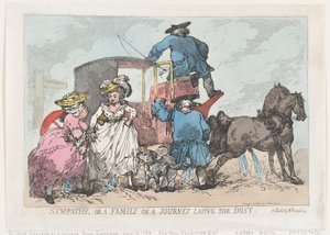 Sympathy, or A Family On A Journey Laying The Dust, July 12, 1784., July 12, 1784. 作者 托马斯·罗兰森