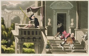 Syntax观星，摘自《Syntax博士寻找风景的旅行》，作者William Combe，1812年出版（水印）。 作者 托马斯·罗兰森