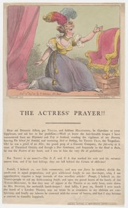 女演员的祈祷！，1801年8月10日。，1801年8月10日。 作者 托马斯·罗兰森