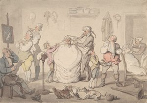 理发店，1785-1805。 作者 托马斯·罗兰森