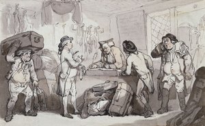 教练订票处：Thomas Rowlandson和Henry Wigstead订票， 作者 托马斯·罗兰森