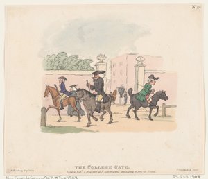 The College Gate, May 1, 1803., May 1, 1803. 作者 托马斯·罗兰森