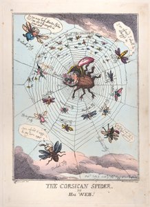科西嘉蜘蛛在他的网上！，1808年7月12日。，1808年7月12日。 作者 托马斯·罗兰森