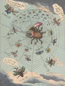 科西嘉蜘蛛在他的网上！，1808年7月12日。，1808年7月12日。 作者 托马斯·罗兰森