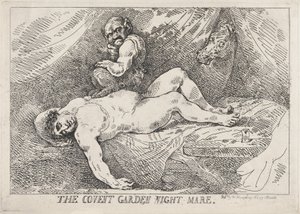 Covent Garden Night Mare, April 20, 1784., April 20, 1784. 作者 托马斯·罗兰森