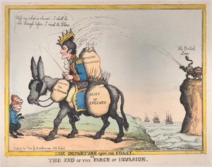 离开海岸，或入侵闹剧的结束，1805年10月1日，1805年10月1日。 作者 托马斯·罗兰森