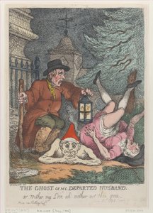 我死去的丈夫的鬼魂，或者说，我的爱啊，你走了，1808年4月1日，Apri...。 作者 托马斯·罗兰森