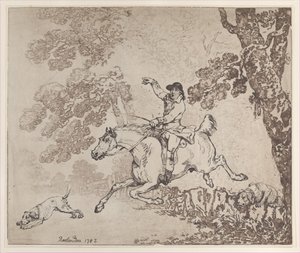狩猎者》，1785年，1785年。 作者 托马斯·罗兰森
